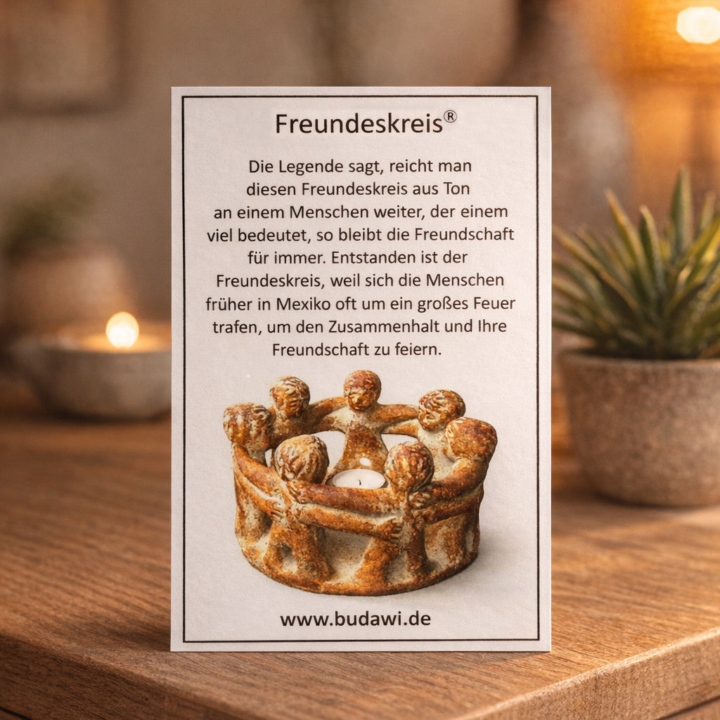 Freundeskreis 3 Figuren gelb – Geschenk für Freunde und Familie
