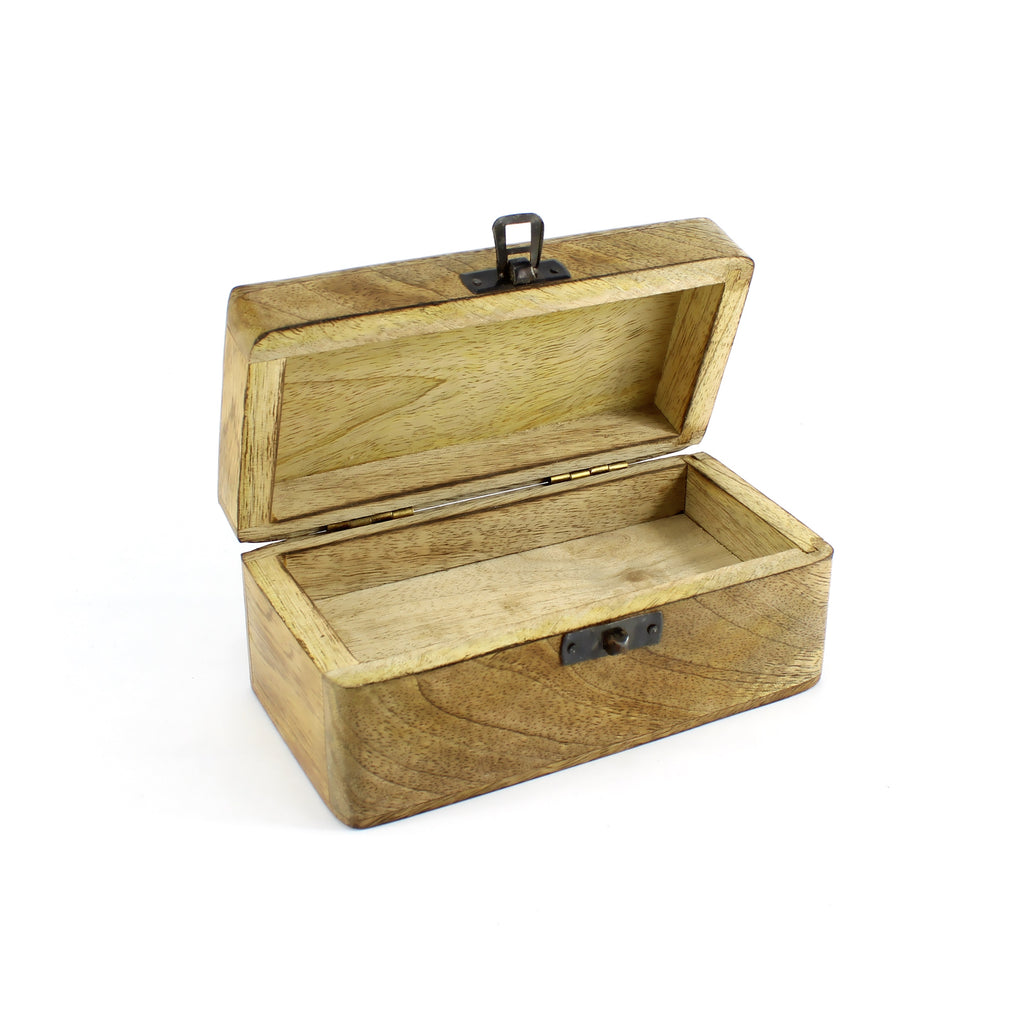handgefertigte Trickbox aus Mangoholz mit Geheimfach Schublade Schmuckbox Holzbox Geschenkbox Schatztruhe Hidden Tray Puzzle Box