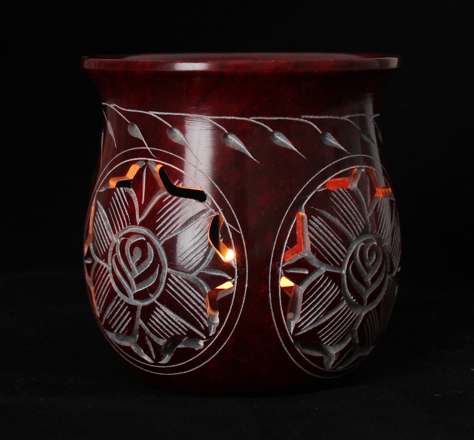Räucherstövchen Rose rot – Dekoration Wohnraum Meditation