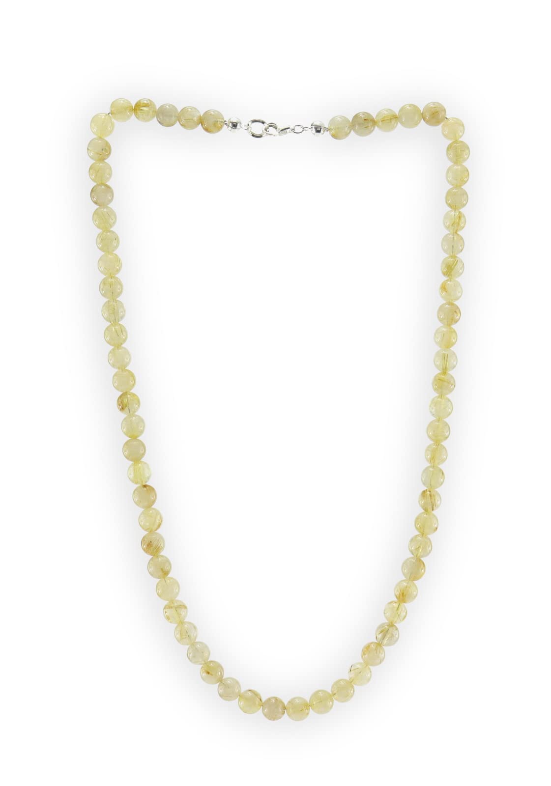 Rutilquarz Stein Trommelstein Kugelkette Halskette Buttonkette Collier Halsschmuck Kettenschmuck Edelstein Heilstein Edelsteinkette Heilsteinkette Schmuck Rohstein Rohstück