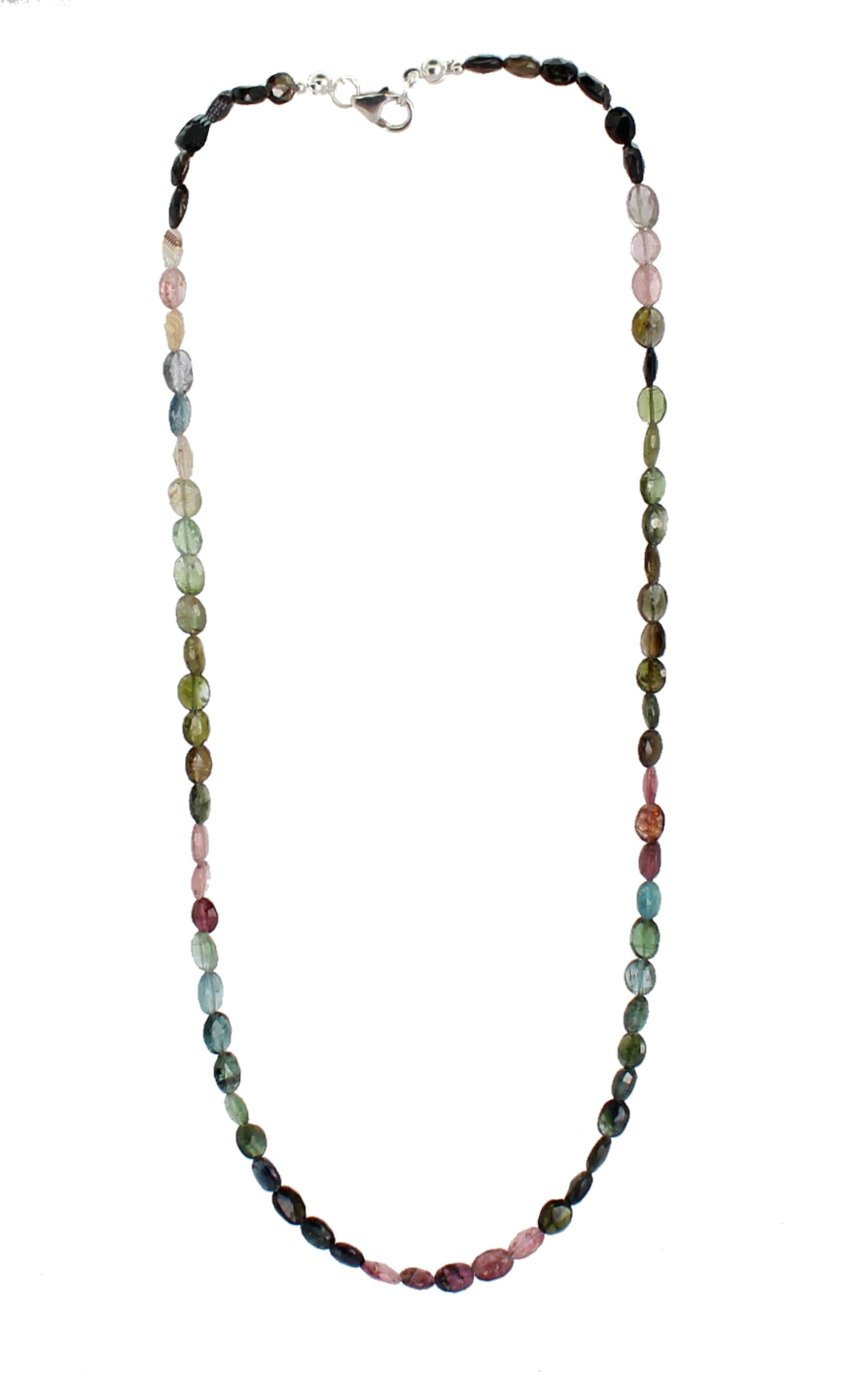rosa grüner blauer Turmalin Stein Trommelstein Perlenkette Kugelkette Kette Halskette Buttonkette Collier Halsschmuck Kettenschmuck Edelstein Heilstein Edelsteinkette Heilsteinkette Schmuck Rohstein Rohstück rosa grüne blaue Turmalinkette Turmalinschmuck Turmalinstein