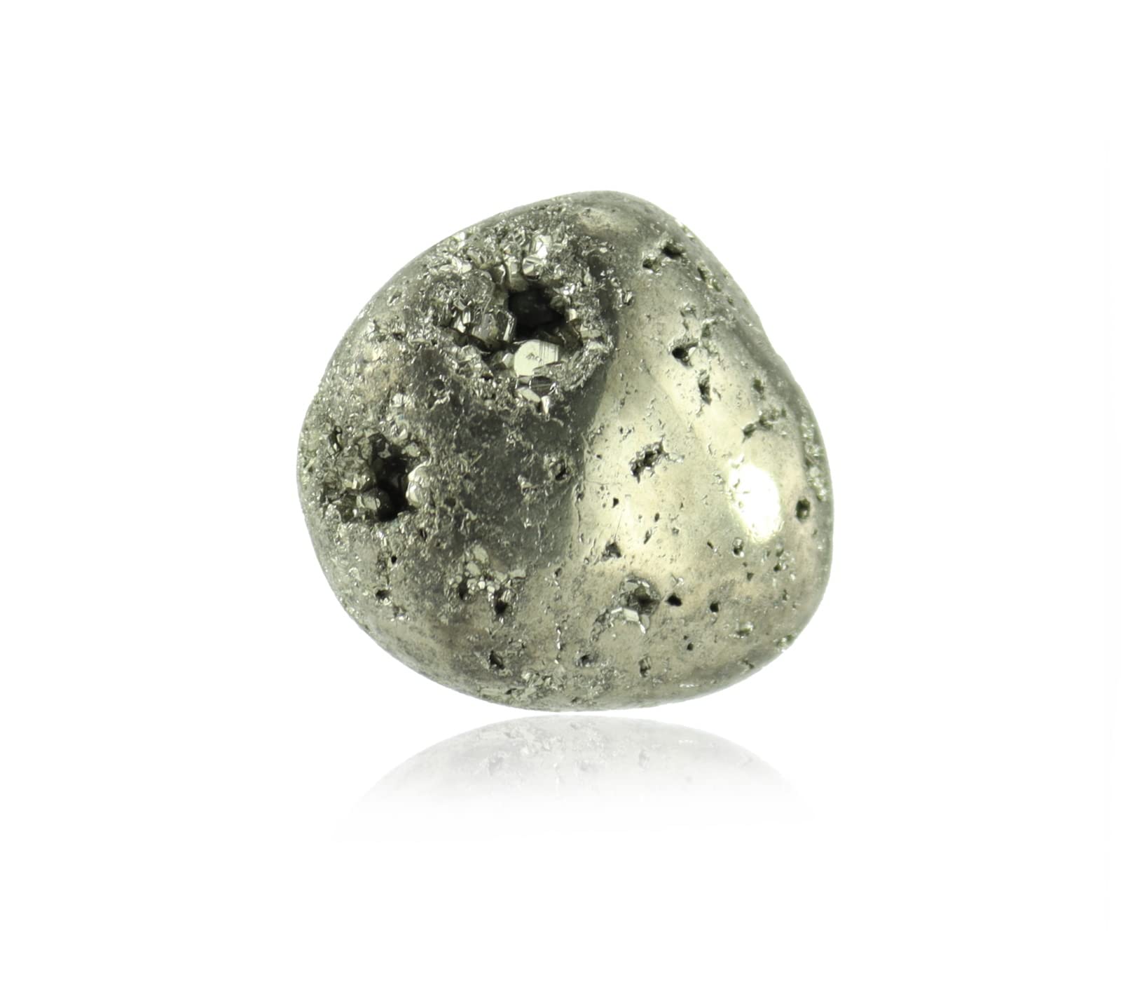 Pyrit Stein Trommelstein Edelstein Handschmeichler Seifenstein Scheibenstein Dekostein Glücksstein Schutzstein Rohstein Rohstück Edelstein Heilstein