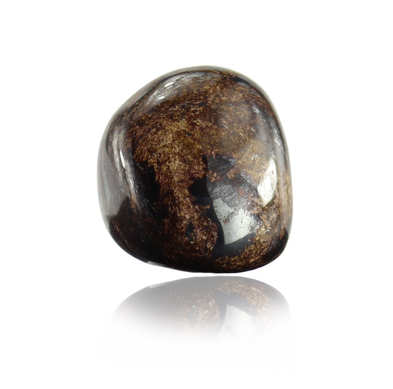 Bronzit Schmuck Trommelstein Edelstein Rohsteine Handschmeichler Taschenstein von budawi