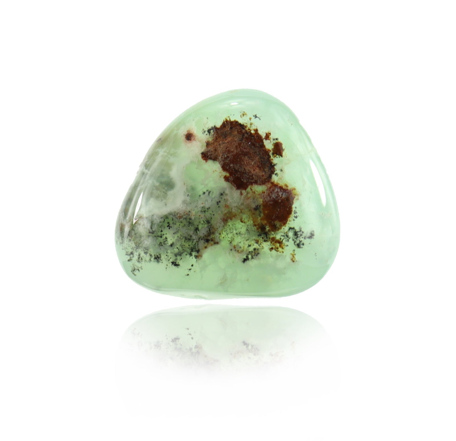 Chrysopras Schmuck Trommelstein Edelstein Rohsteine Handschmeichler Taschenstein von budawi®