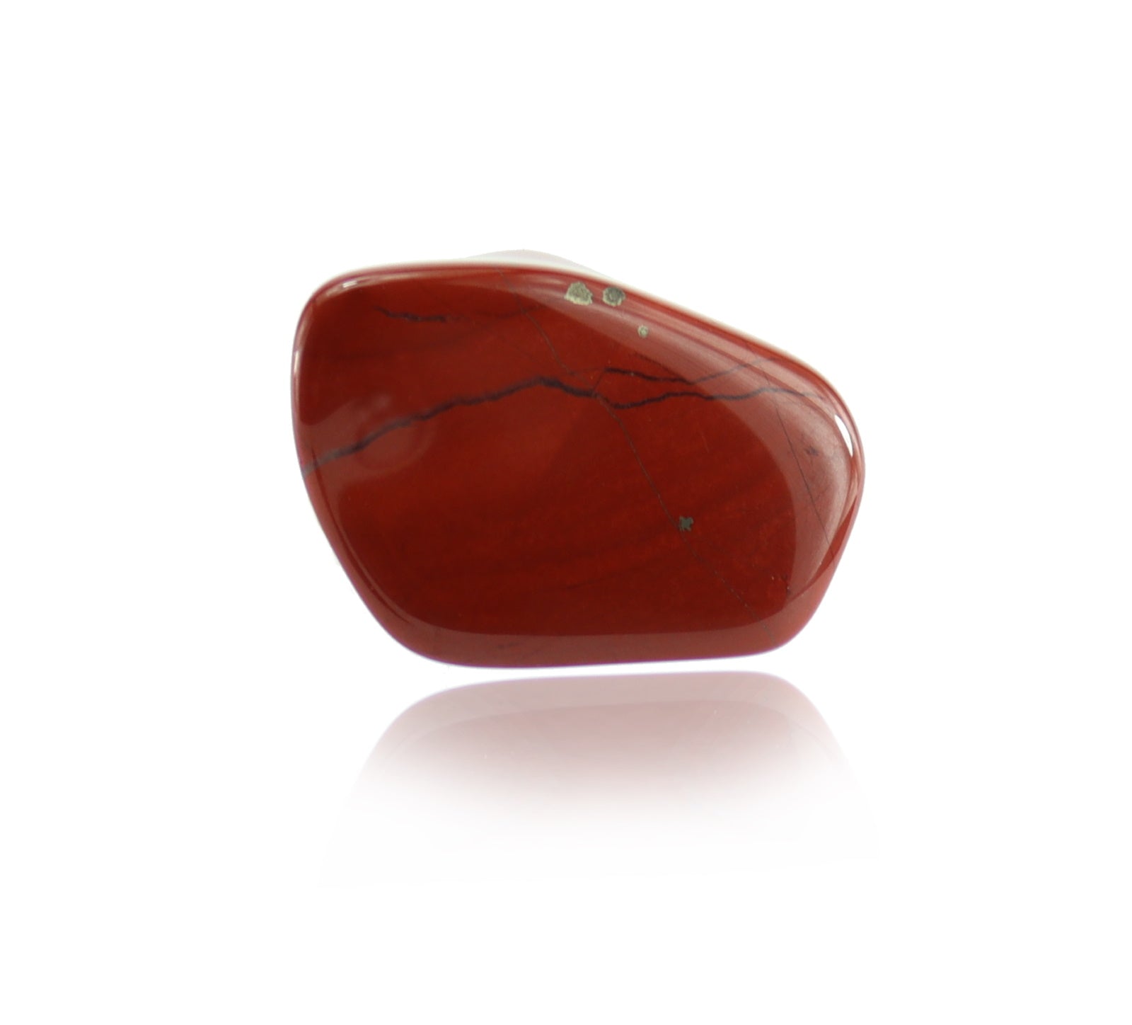 Jaspis rot Schmuck Trommelstein Edelstein Rohsteine Handschmeichler Taschenstein von budawi®