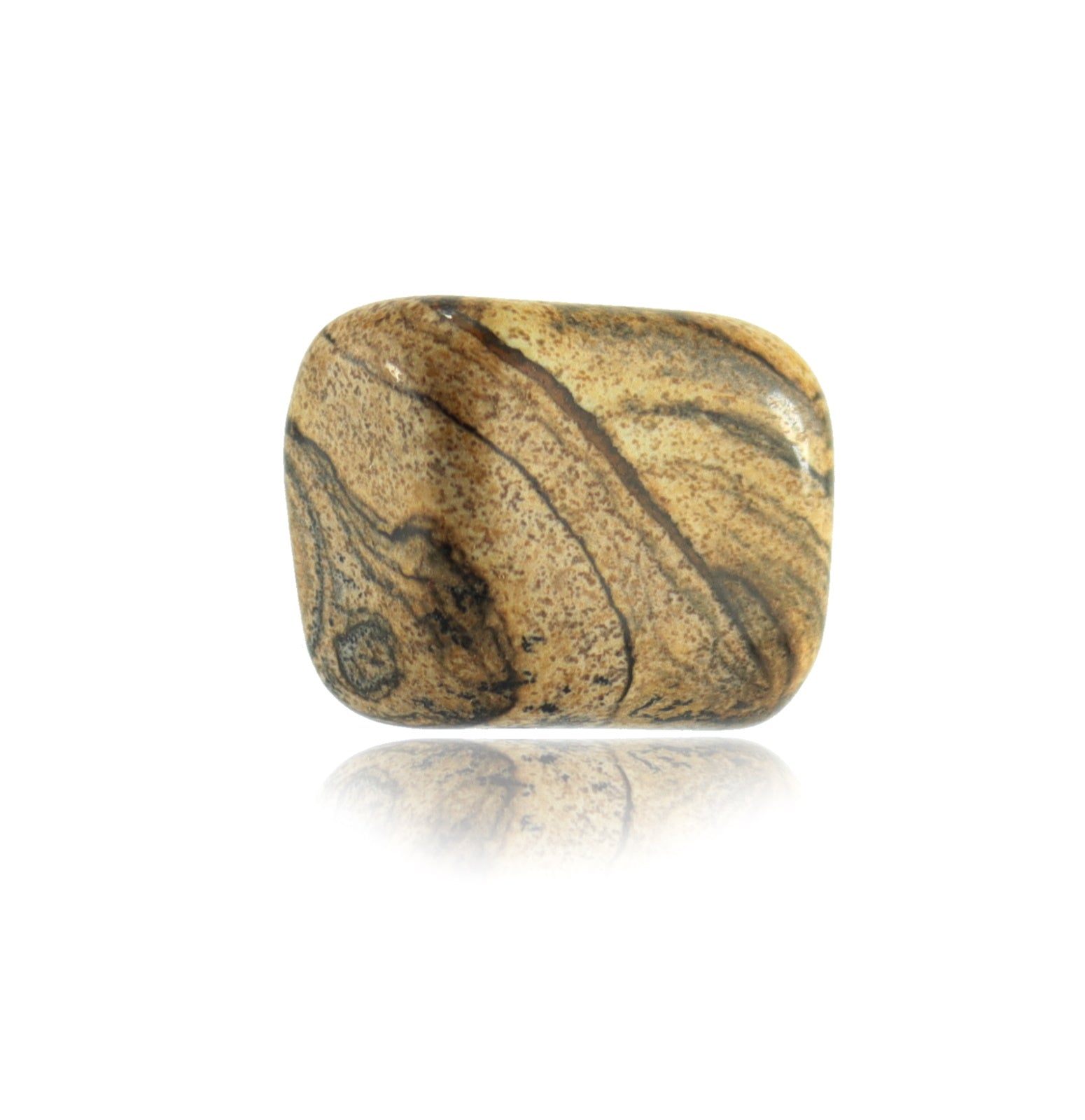 Landschaftsjaspis Jaspis Schmuck Trommelstein Edelstein Rohsteine Handschmeichler Taschenstein von budawi®