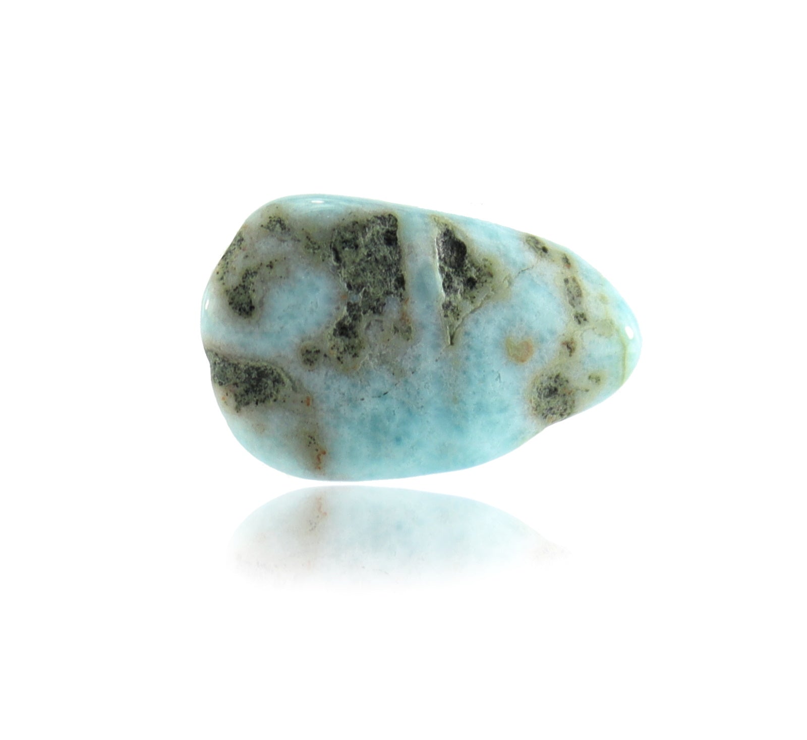Larimar Schmuck Trommelstein Edelstein Rohsteine Handschmeichler Taschenstein von budawi®