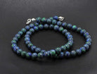 azurit malachit Stein Trommelstein Hals Schmuck Anhänger Edelstein Heilstein Rohstein Rohstück Glücksstein Schutzstein Lochstein Naturstein Amulett Deko Handstein Handschmeichler Kugel Ohrringe Ohrstecker Armband