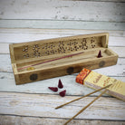 Blume des Lebens Räucherstäbchenhalter aus Holz für Räucherstäbchen & Räucherkegel