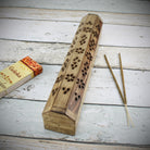 Ganesha Schwarz Räucherstäbchenhalter aus Holz für Räucherstäbchen & Räucherkegel
