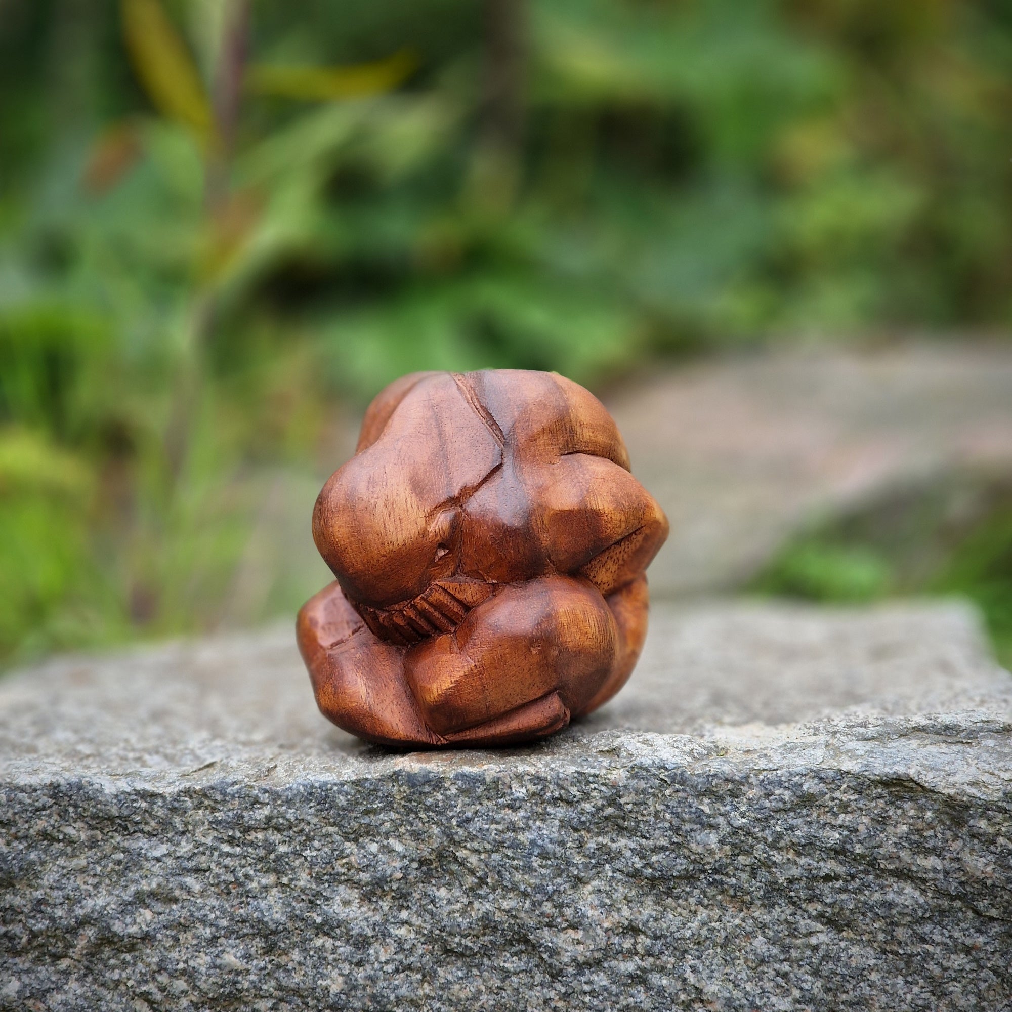 Yogiman Orang Malu Skulptur Holzfigur Holzskulptur Meditation Yogi 10 cm