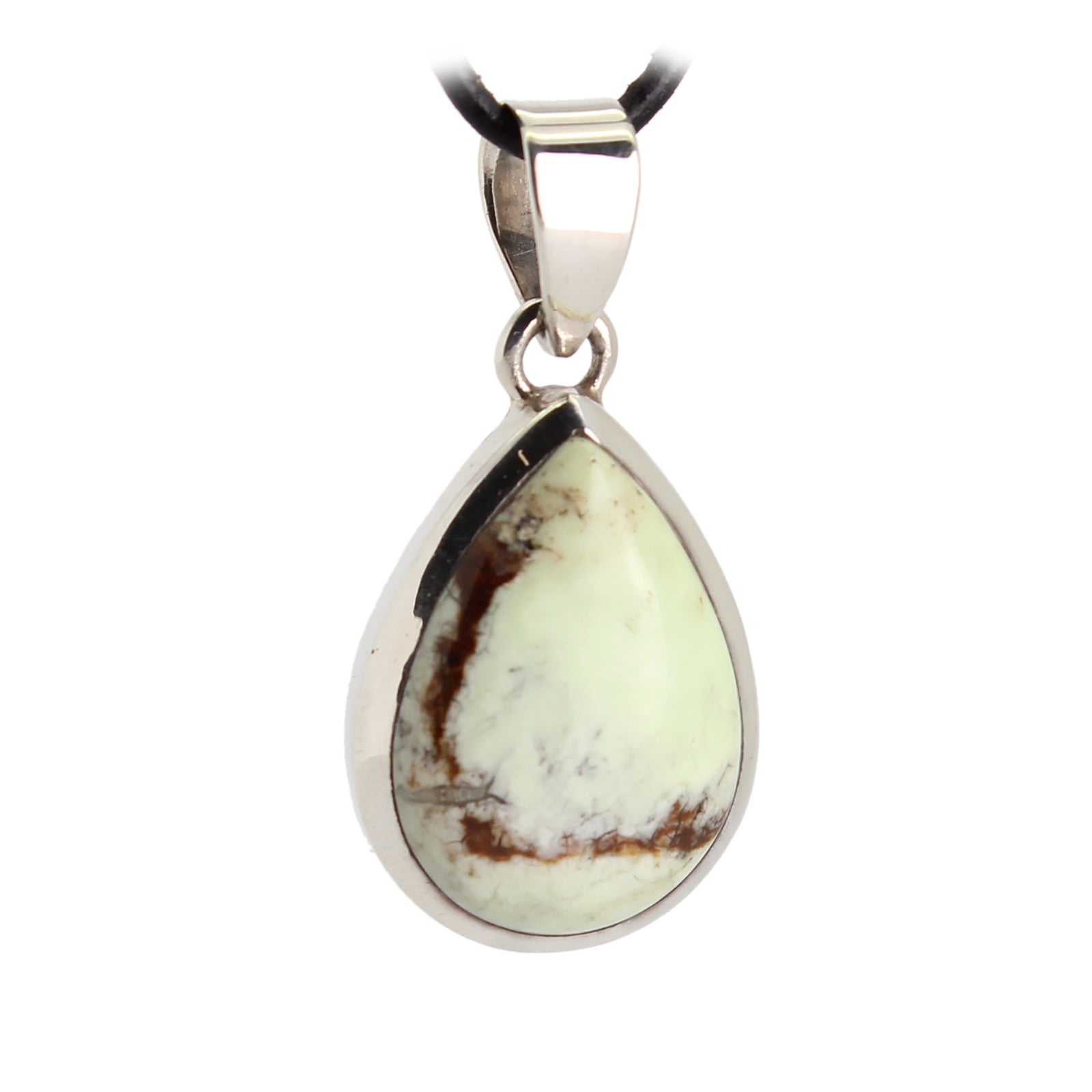 Zitronenmagnesit Anhänger Kettenanhänger 925er Silber Schmuck Halskettenanhänger Kettenschmuck Stein Trommelstein Rohstein Rohstück Edelstein Heilstein Lochstein Schmuck Naturstein Halsschmuck Silberschmuck Dekostein Dekostück Collier Halskette Schmuckstein Schmuckanhänger Glücksstein Schutzstein