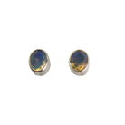 Edelopal Ohrstecker facettiert 925er Silber Ohrringe Stecker Ohrhänger Ohrschmuck Stein Trommelstein Anhänger Rohstein Rohstück Silber Schmuck Hänger Perlen Edelstein Heilstein Schmuckstein Glücksstein Schutzstein Dekostein