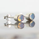 Edelopal Ohrstecker facettiert 925er Silber Ohrringe Stecker Ohrhänger Ohrschmuck Stein Trommelstein Anhänger Rohstein Rohstück Silber Schmuck Hänger Perlen Edelstein Heilstein Schmuckstein Glücksstein Schutzstein Dekostein