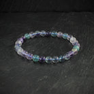 Fluorit Regenbogenfluorit Edelstein Perlen Kugel Armband Stretcharmband Armschmuck