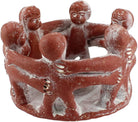Freundeskreis 6 Figuren aus Terrakotta rot – Handarbeit aus Mexiko