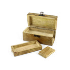 handgefertigte Trickbox aus Mangoholz mit Geheimfach Schublade Schmuckbox Holzbox Geschenkbox Schatztruhe Hidden Tray Puzzle Box