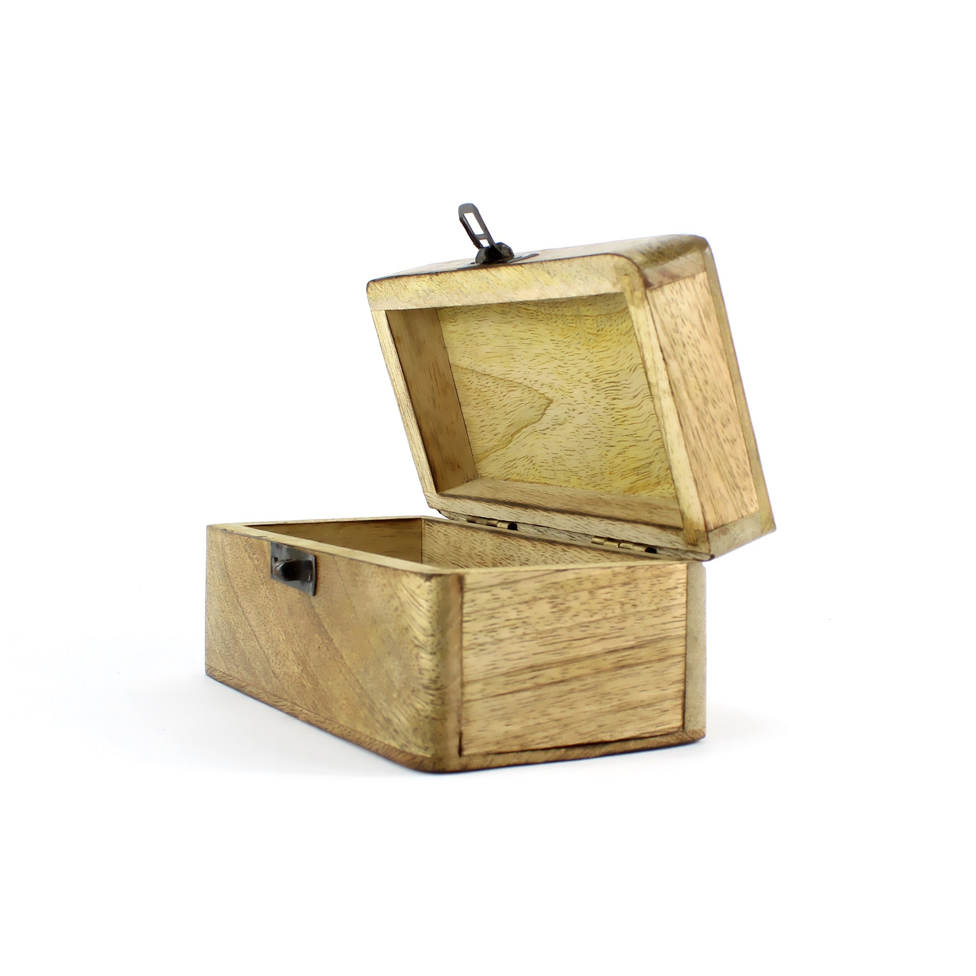 handgefertigte Trickbox aus Mangoholz mit Geheimfach Schublade Schmuckbox Holzbox Geschenkbox Schatztruhe Hidden Tray Puzzle Box