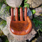 Handgefertigte Dekoschale Hand aus Suar Holz Holzschale Obstschale Schüssel