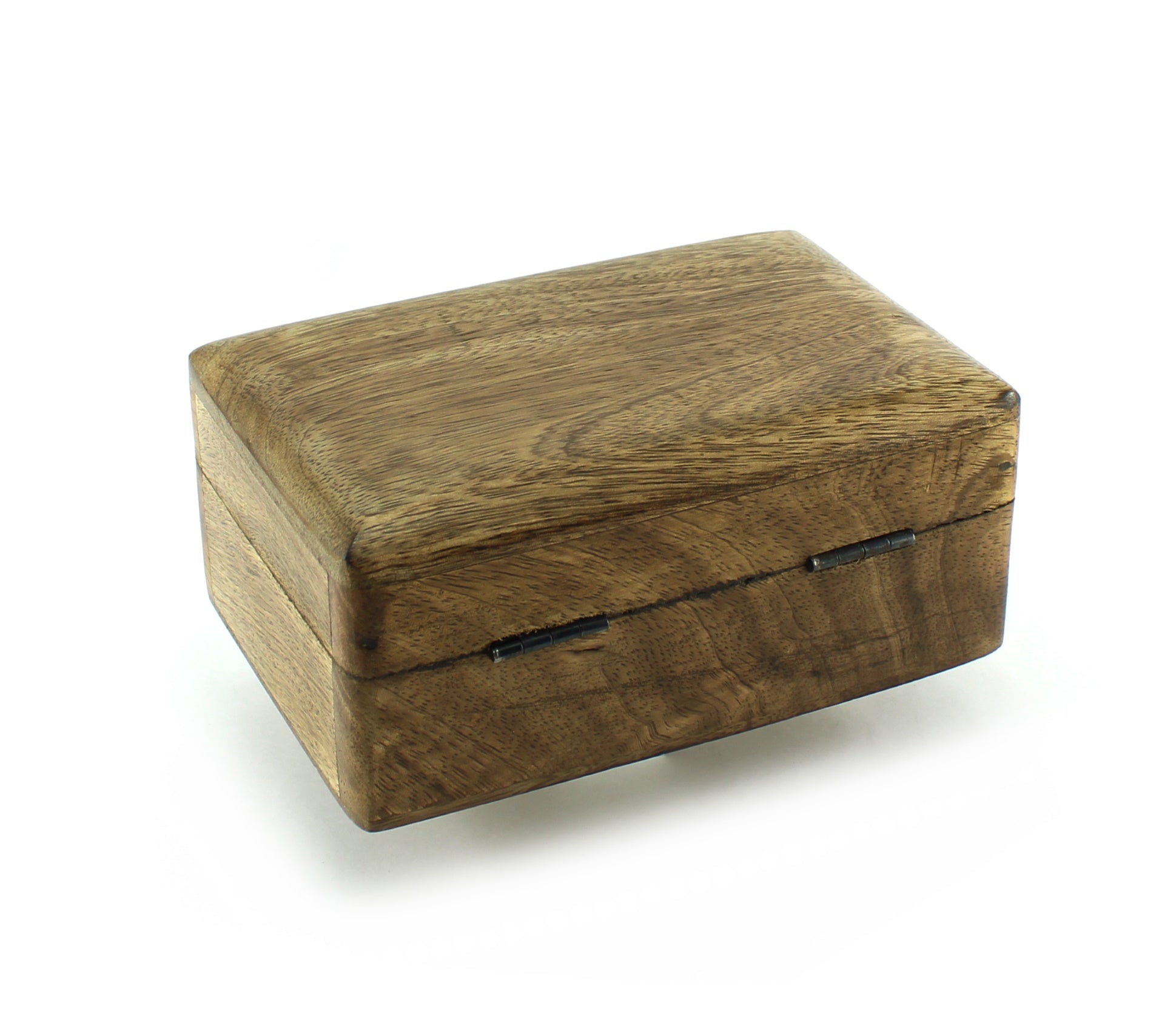 Holztruhe Holzbox aus Mangoholz braun mit Magnetverschluss Schatulle Schmuckschatulle