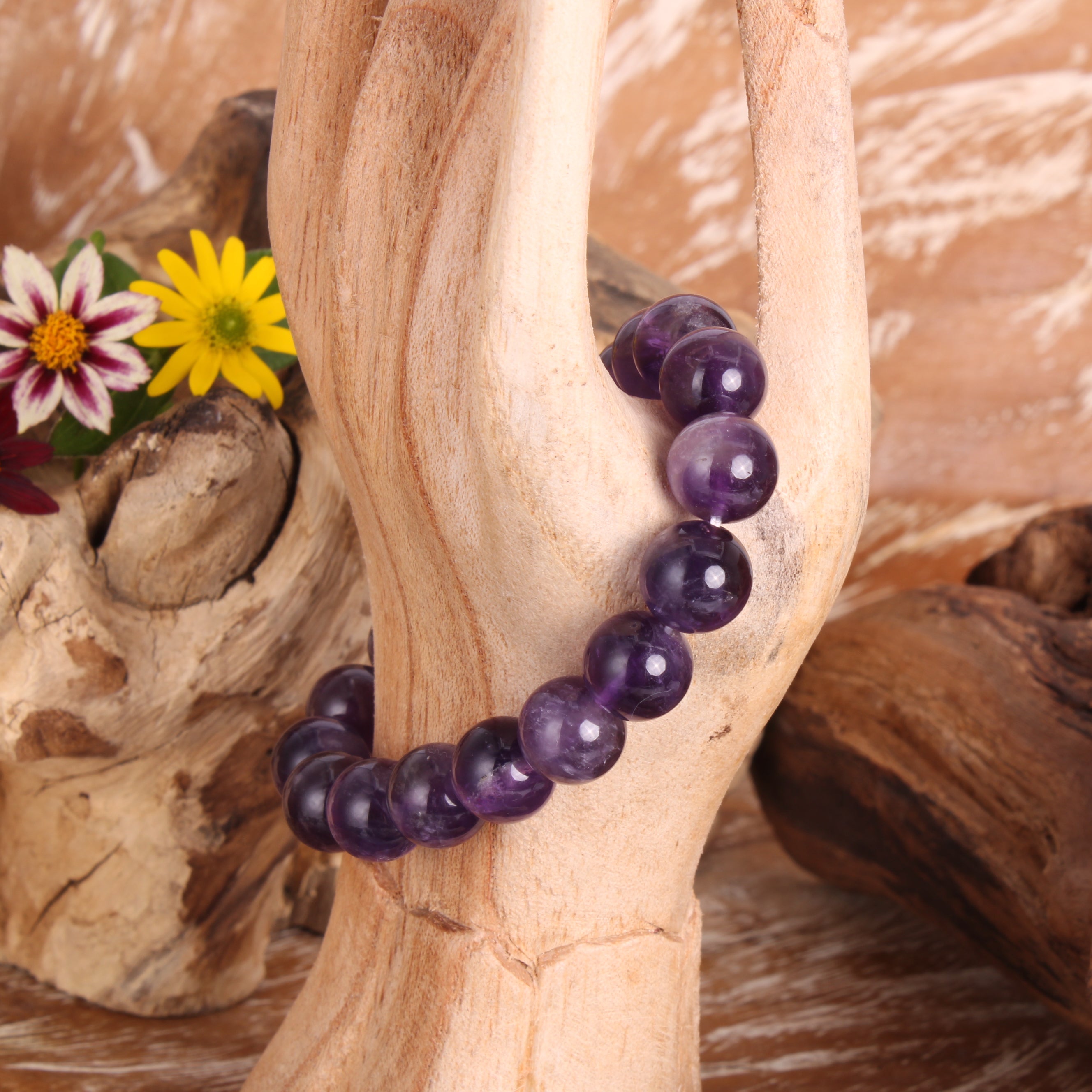 Amethyst Armband im Organzasäckchen – ideal als Geschenk
