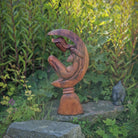 Budawi® XL Holzskulptur Figur Statue Frau nackt im Mond Höhe ca. 58 cm