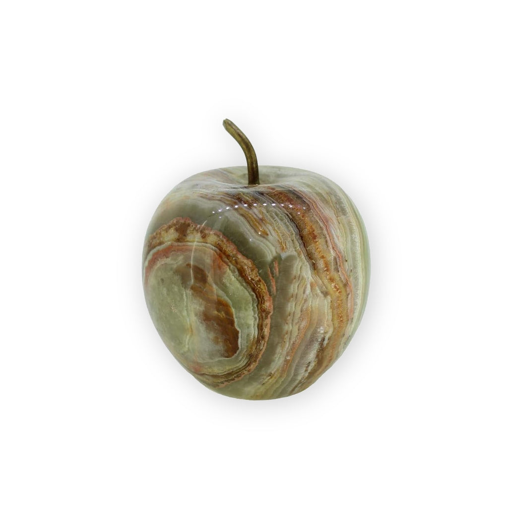 Onyxmarmor Apfel Dekoapfel Edelsteinapfel aus Onyx Marmor 5 cm