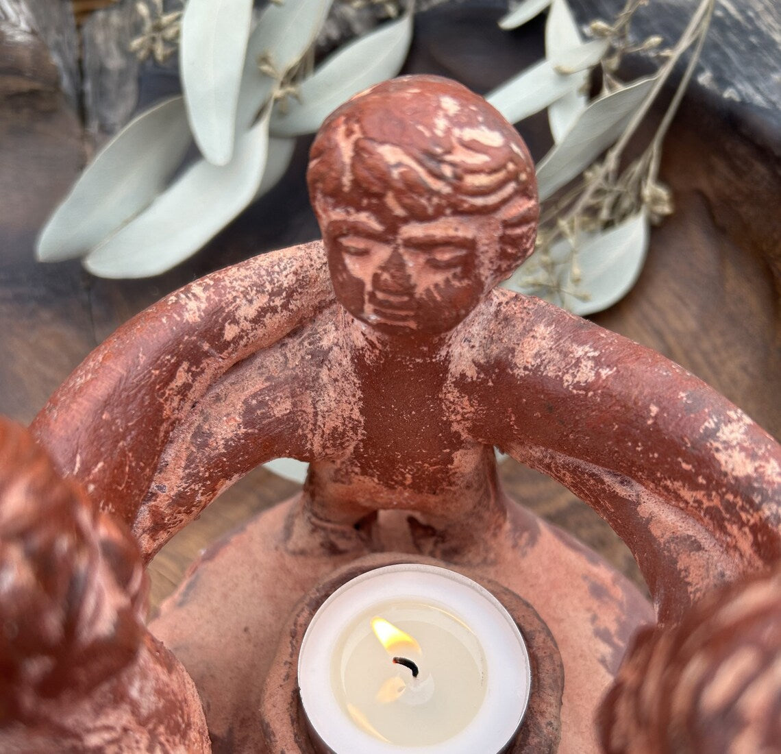 Freundeskreis 3 Figuren rot – Dekoration Wohnraum und Garten
