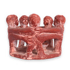 Freundeskreis Terrakotta – 5 Figuren im Kreis von oben