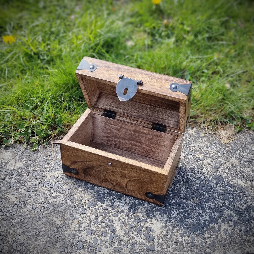 Holztruhe Holzkiste Holzbox Keltisches Kreuz klein Schachtel Schatulle