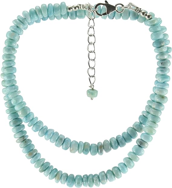 larimar Stein Trommelstein Hals Schmuck Anhänger Edelstein Heilstein Rohstein Rohstück Glücksstein Schutzstein Lochstein Naturstein Amulett Deko Handstein Handschmeichler Kugel Ohrringe Ohrstecker Armband