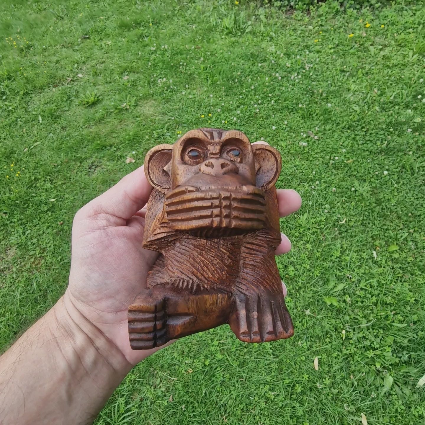3er Set Holz Affen klein „Nichts sehen, Nichts hören, Nichts Sagen“