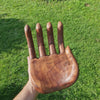 Handgefertigte Dekoschale Hand aus Suar Holz Holzschale Obstschale Schüssel
