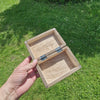 Holztruhe Holzbox aus Mangoholz braun mit Magnetverschluss Schatulle Schmuckschatulle