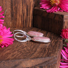 Rhodochrosit Ohrringe – natürliche Rosanuancen