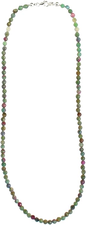 rubin zoisit Stein Trommelstein Hals Schmuck Anhänger Edelstein Heilstein Rohstein Rohstück Glücksstein Schutzstein Lochstein Naturstein Amulett Deko Handstein Handschmeichler Kugel Ohrringe Ohrstecker Armband