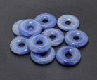 Blauquarz Donut Anhänger Gesamtansicht – Edelsteinschmuck Budawi