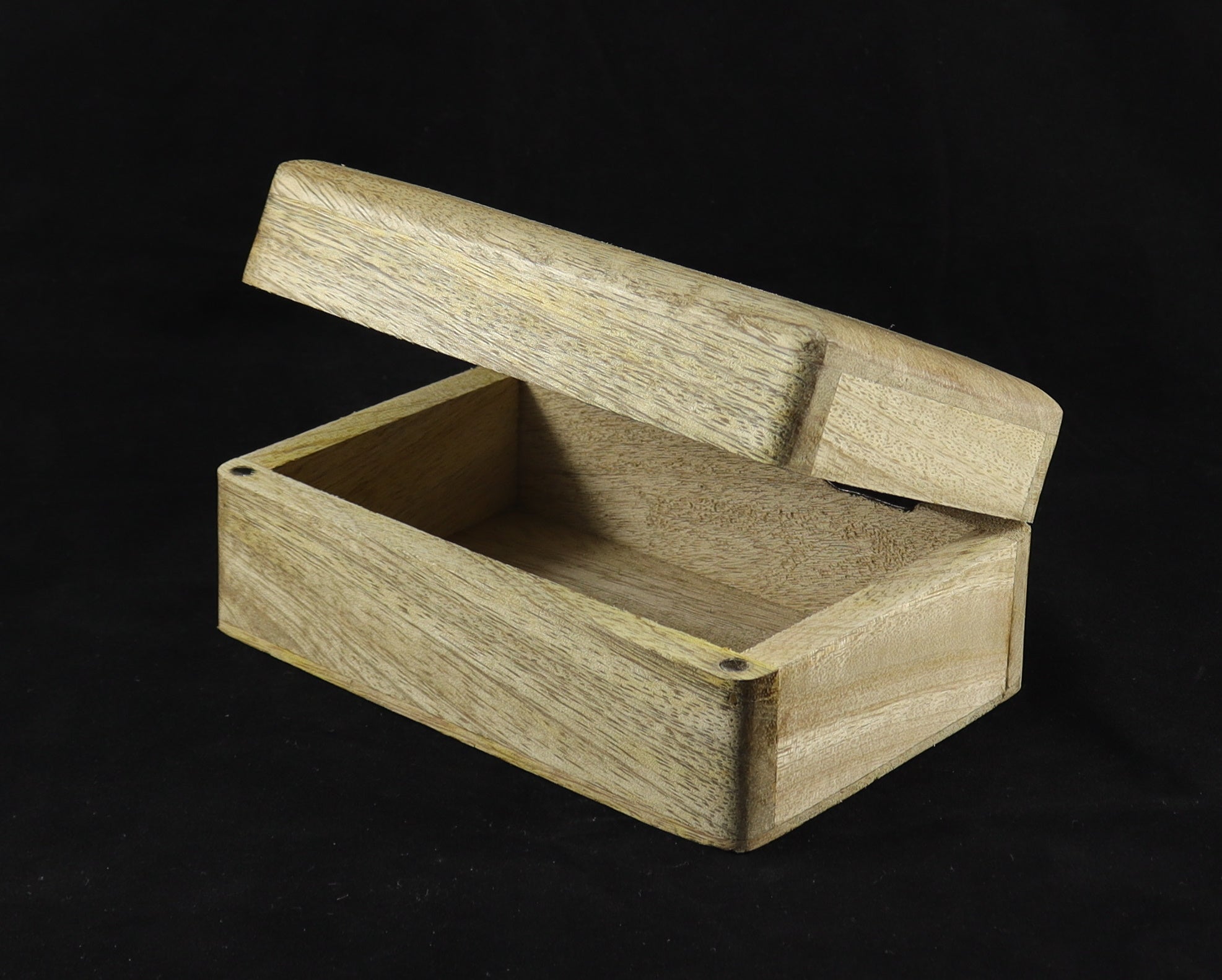 Holztruhe Holzbox aus Mangoholz natur mit Magnetverschluss  Look Schatulle Schmuckschatulle