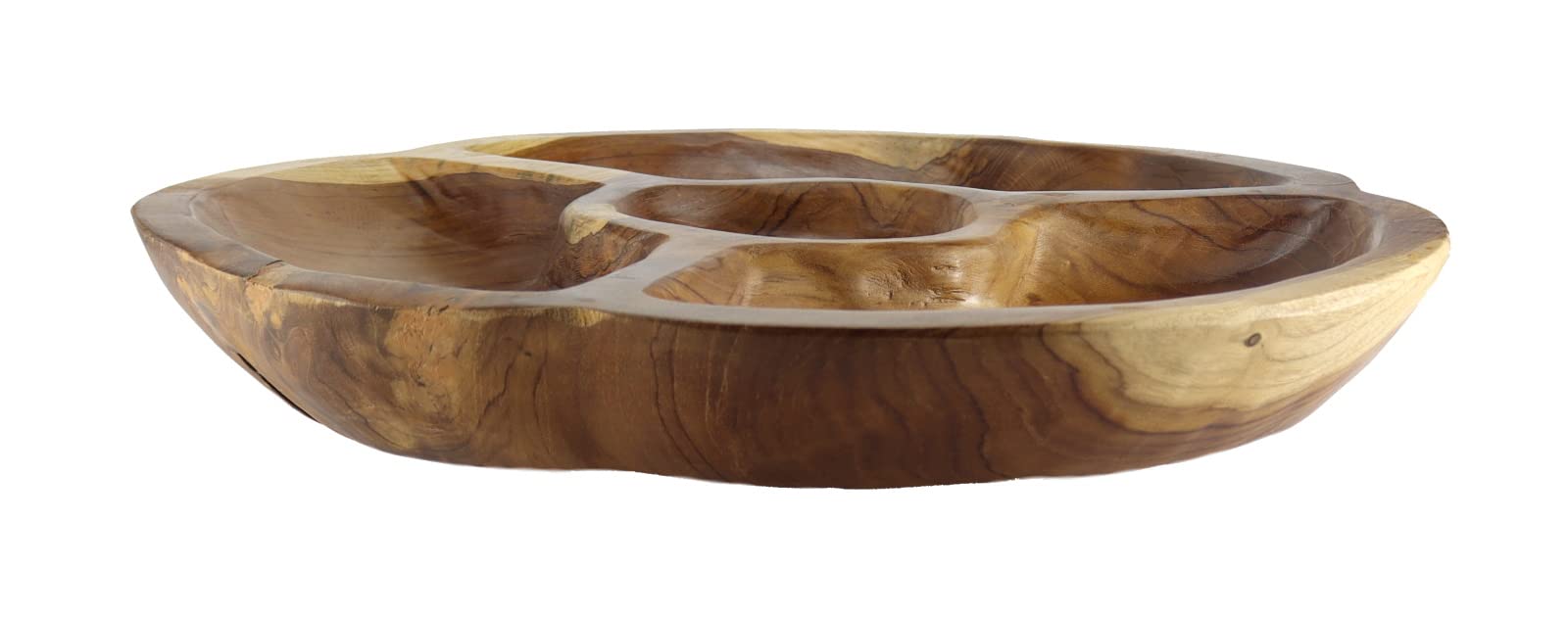 Snackschale Obstschale braun Holz Schale zur Deko Dekoobjekt Deko Obstschale Teak Schale aus Teakholz Holzschale Holzschälchen Dekoschale