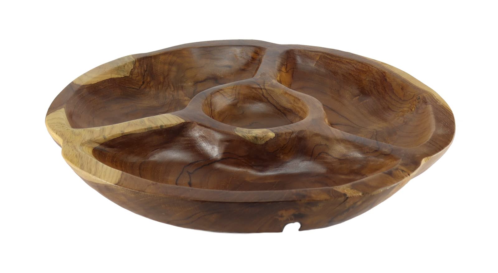 Snackschale Obstschale braun Holz Schale zur Deko Dekoobjekt Deko Obstschale Teak Schale aus Teakholz Holzschale Holzschälchen Dekoschale