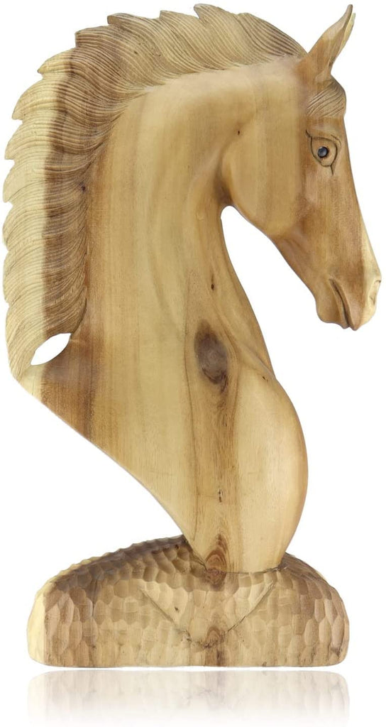 Holzpferd Pferd aus Holz Schaukelpferd Pferdestatue Pferdfigur Pferdefigur Pferd Pferde Figur Dekofigur Holzfigur Skulptur Dekoskulptur Holzfiguren Holztier Holztiere  Balinesische Kunsthandwerk Holzskulptur Pferd Pferdebüste Pferdeskulptur