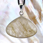 Rutilquarz Anhänger Kettenanhänger facettiert 925er Silber Schmuck Halskettenanhänger Kettenschmuck Stein Trommelstein Anhänger Rohstein Rohstück Heilstein Edelstein Schmuckanhänger Silberschmuck Schmuckstein Halsschmuck Schmuck Schutzstein Naturstein Lochstein Glücksstein