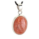 Sonnenstein Cabochon Anhänger Kettenanhänger 925er Silber Schmuck Halskettenanhänger Kettenschmuck Stein Trommelstein Rohstein Rohstück Edelstein Heilstein Lochstein Schmuck Naturstein Halsschmuck Silberschmuck Dekostein Dekostück Collier Halskette Schmuckstein Schmuckanhänger Glücksstein Schutzstein Depressionen heilen