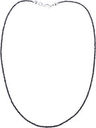 schwarze Diamantenkette Diamanten Kette Halskette facettiert 925er Silber Verschluss Rohdiamanten Collier Stein Trommelstein Anhänger Collier Kugelkette Perlenkette Rohstein Rohstück Edelsteinkette Splitterkette Heilstein Edelstein Heilsteinkette Halsschmuck Schmuck