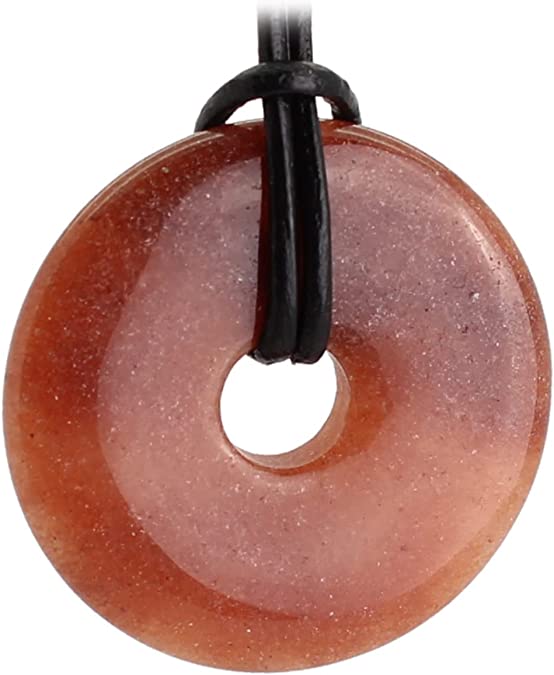 Feuerquarz Donut Anhänger 30 mm Edelsteindonut Kettenanhänger Halskettenanhänger Kettenschmuck Stein Trommelstein Anhänger Schmuck Schmuckstein Rohstein Rohstück Edelstein Heilstein Silberanhänger Silberschmuck Schutzstein Glücksstein
