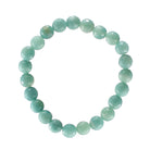 Armband aus Amazonit facettiertes Armband Stein Trommelstein Anhänger Perlen Kugeln Heilstein Edelstein Kugelarmband Perlenarmband Edelsteinarmband Stretcharmband Gummiarmband Armschmuck Schmuckstein Rohstein Rohstück Schmuck Kettenanhänger