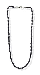 Halskette Kette aus Blaufluss Blaufluß Stein Trommelstein Anhänger Kugelkette Perlenkette Blauflußkette Blauflussstein Blauflussschmuck Blauflusssteine Blaufluss Blaufluß Collier Halsschmuck Schmuck Glücksstein Schutzstein Steinkette Edelstein