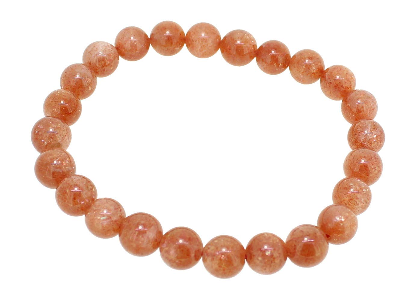 Armband aus Sonnenstein Sunstone Trommelstein Anhänger Perlen Kugeln Heilstein Edelstein Kugelarmband Perlenarmband Edelsteinarmband Stretcharmband Gummiarmband Armschmuck Schmuckstein Rohstein Rohstück Sonnensteine Sonnensteinschmuck Sonnensteinarmband