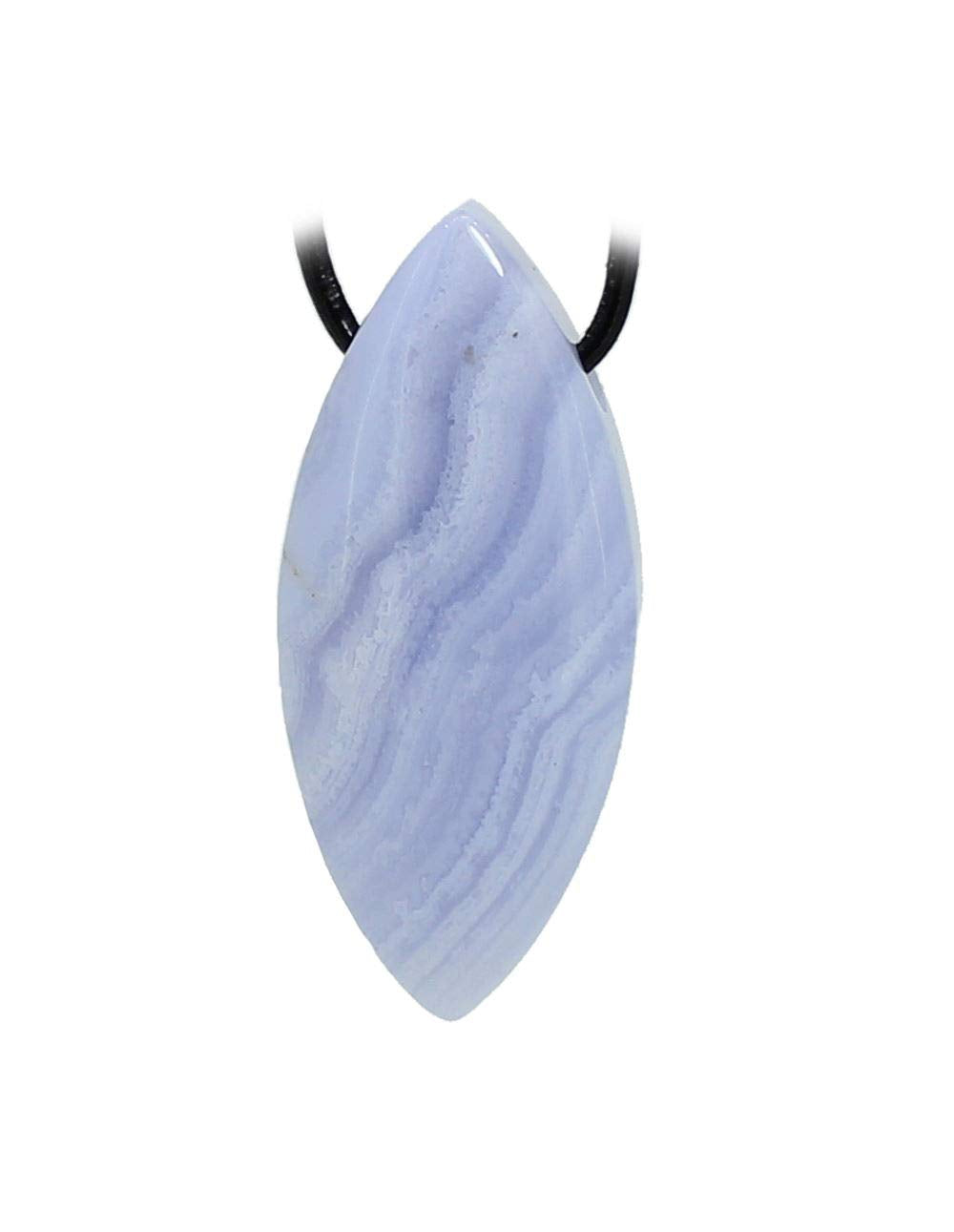 Halskettenanhänger Kettenschmuck Chalcedon Stein Trommelstein Anhänger Heilstein Edelstein Schmuckstein Schmuckanhänger Silberanhänger Rohstein Rohstück Halsschmuck Schmuck Silber Anhänger Chalcedonstein