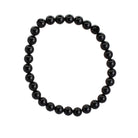Armband aus Onyx facettiertes Armband Stein Trommelstein Anhänger Perlen Kugeln Heilstein Edelstein Kugelarmband Perlenarmband Edelsteinarmband Stretcharmband Gummiarmband Armschmuck Schmuckstein Rohstein Rohstück Schmuck Kettenanhänger